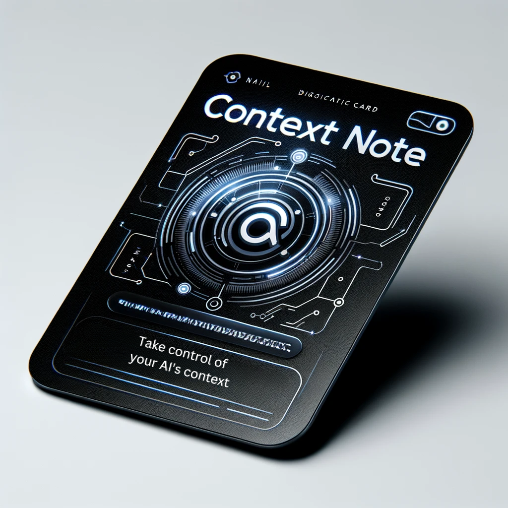 Revolutionizing AI Interaction with Context Note: The Ultimate Tool for AI Memory Management
